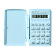 Lksixu Mini Student Calculators with Flip Cover, 8-Digit Basic Calculator with Sound, Portable Standard Function Calculators Small Pocket Calculator Handheld Flip Calculators for Office School
